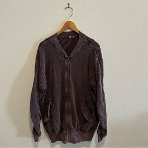 Free People FP One Lupo Bomber Cardi Tarmac Cardigan Purple oversized